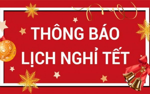 THÔNG BÁO LỊCH NGHỈ TẾT DƯƠNG LỊCH 2021